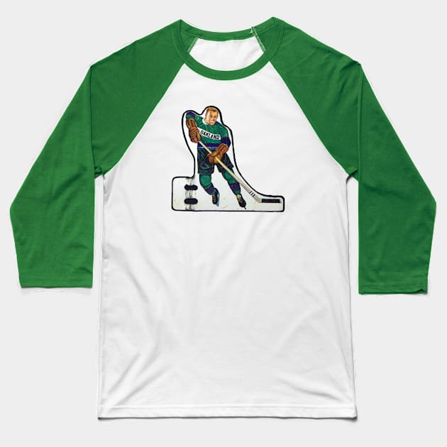 Coleco Table Hockey Players - Oakland Seals Baseball T-Shirt by mafmove